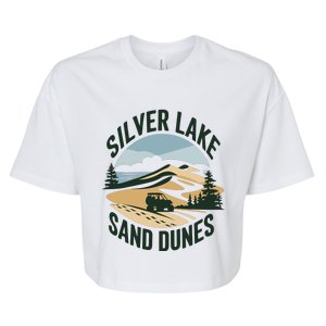 Silver Lake Sand Dunes Michiganall Terrain Vehicles Bella+Canvas Jersey Crop Tee