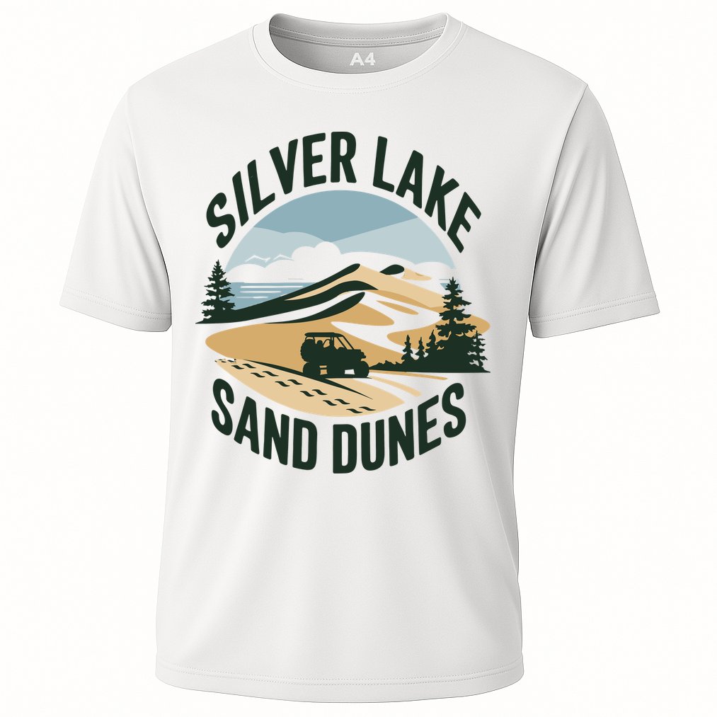 Silver Lake Sand Dunes Michiganall Terrain Vehicles Cooling Performance Crew T-Shirt