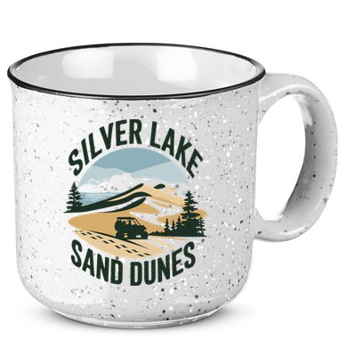 Silver Lake Sand Dunes Michiganall Terrain Vehicles 15oz Campfire Ceramic Mug