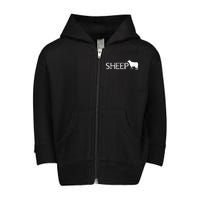 Sheep Logo Toddler Zip Fleece Hoodie