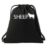 Sheep Logo Drawstring Bag