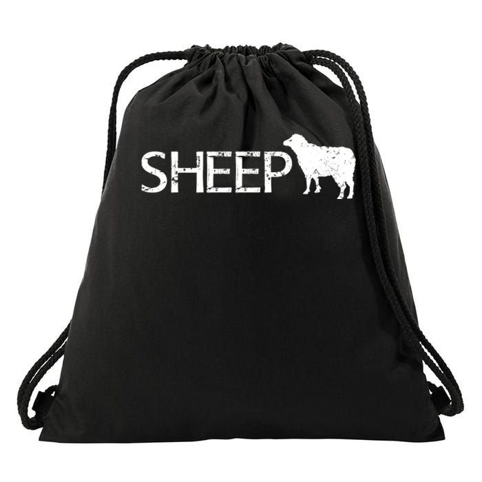 Sheep Logo Drawstring Bag