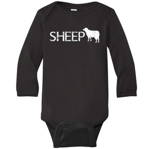 Sheep Logo Baby Long Sleeve Bodysuit