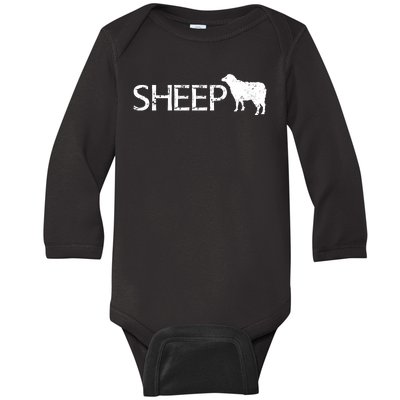 Sheep Logo Baby Long Sleeve Bodysuit