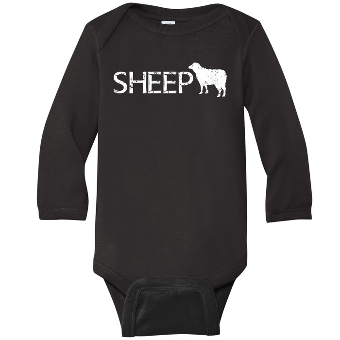 Sheep Logo Baby Long Sleeve Bodysuit