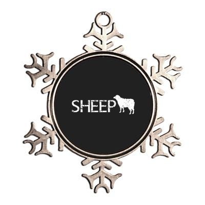 Sheep Logo Metallic Star Ornament