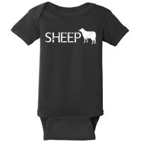 Sheep Logo Baby Bodysuit