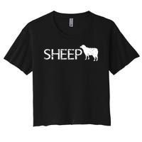 Sheep Logo Women's Crop Top Tee