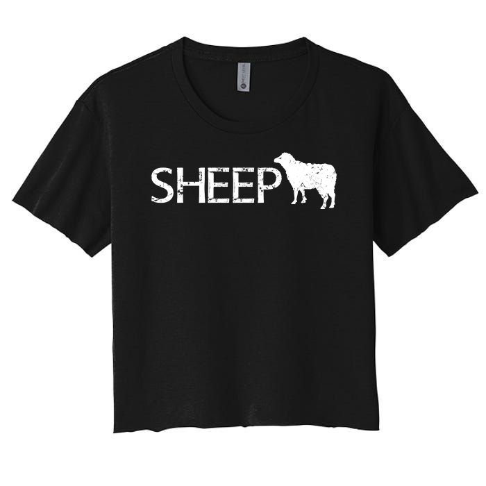 Sheep Logo Women's Crop Top Tee