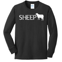 Sheep Logo Kids Long Sleeve Shirt