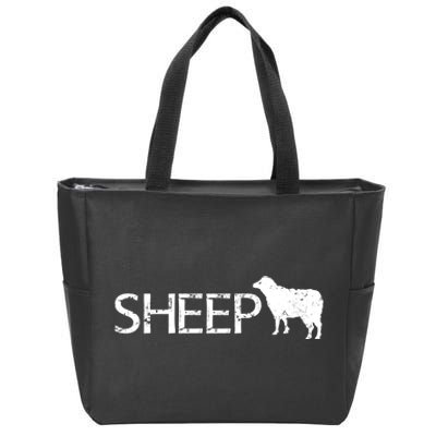 Sheep Logo Zip Tote Bag