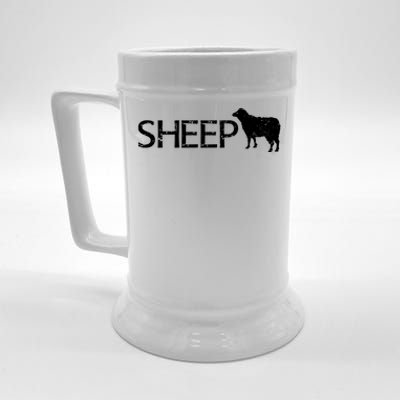 Sheep Logo Beer Stein