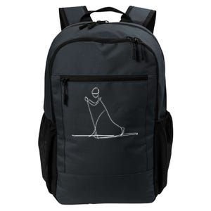 Skiing Lover Ski Minimalist Funny Skier Gift Daily Commute Backpack