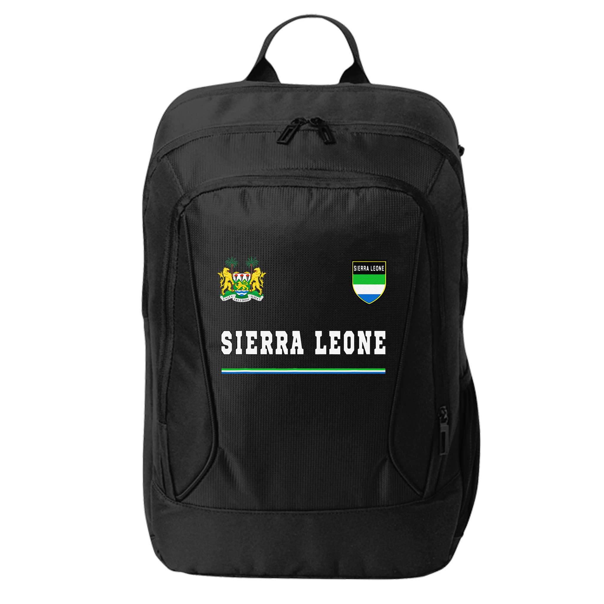 Sierra Leone Sportssoccer Jersey Flag Football City Backpack