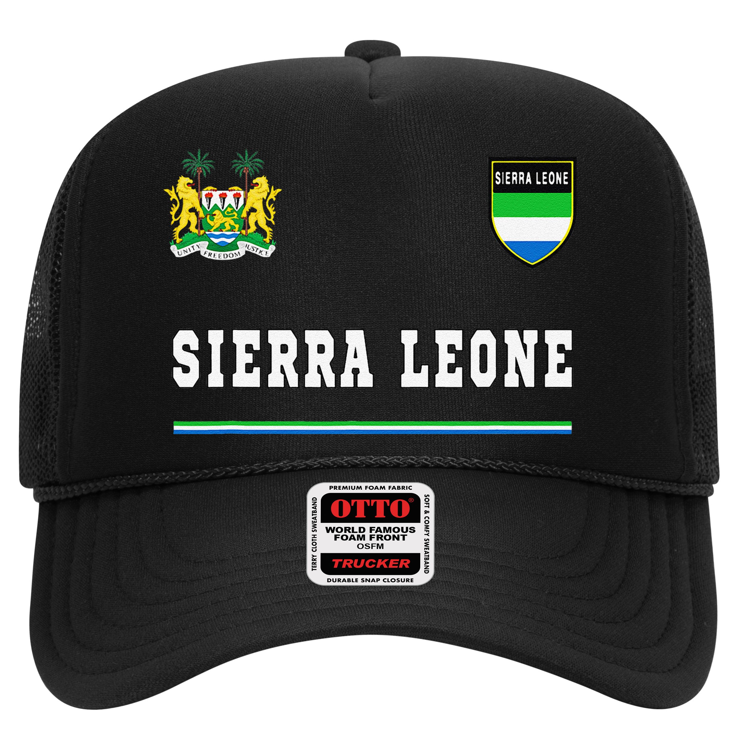 Sierra Leone Sportssoccer Jersey Flag Football Hat