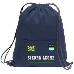 Sierra Leone Sportssoccer Jersey Flag Football Sweatshirt Cinch Pack Bag