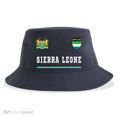 Sierra Leone Sportssoccer Jersey Flag Football Sustainable Bucket Hat