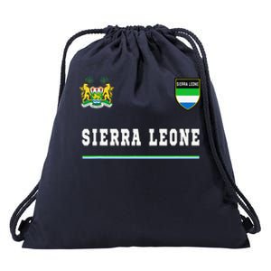 Sierra Leone Sportssoccer Jersey Flag Football Drawstring Bag