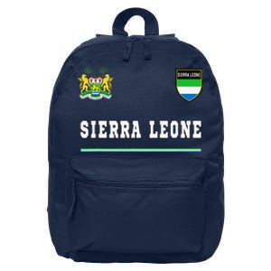 Sierra Leone Sportssoccer Jersey Flag Football 16 in Basic Backpack