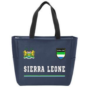 Sierra Leone Sportssoccer Jersey Flag Football Zip Tote Bag