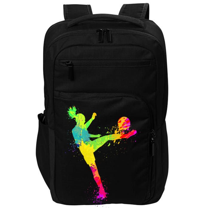 Soccer Lover's Stylish Design for Female Athletes Impact Tech Backpack