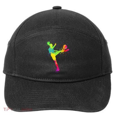 Soccer Lover's Stylish Design for Female Athletes 7-Panel Snapback Hat