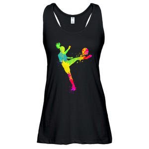 Soccer Lover's Stylish Design for Female Athletes Ladies Essential Flowy Tank