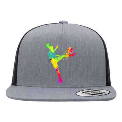 Soccer Lover's Stylish Design for Female Athletes Flat Bill Trucker Hat