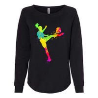 Soccer Lover's Stylish Design for Female Athletes Womens California Wash Sweatshirt