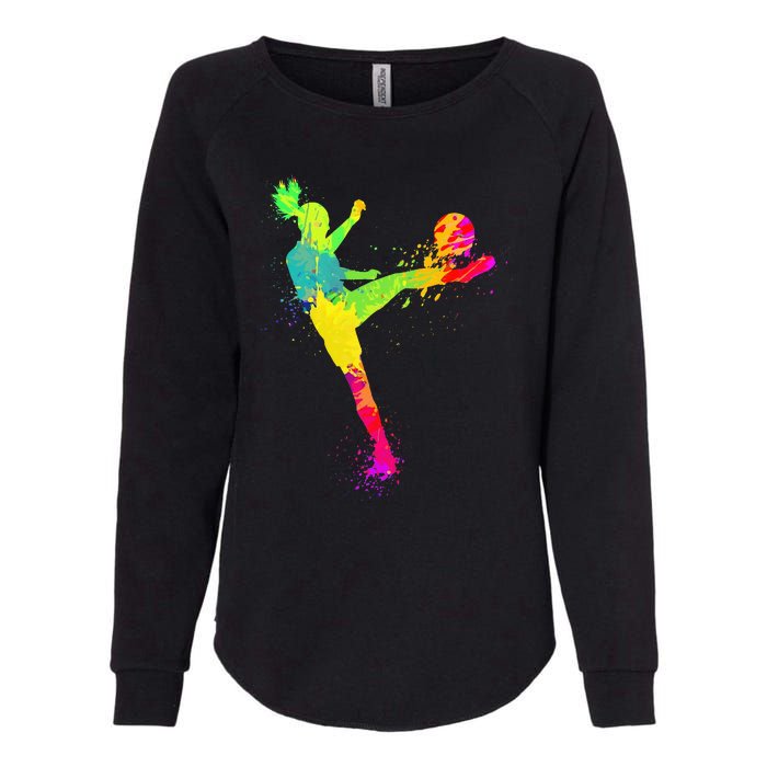 Soccer Lover's Stylish Design for Female Athletes Womens California Wash Sweatshirt