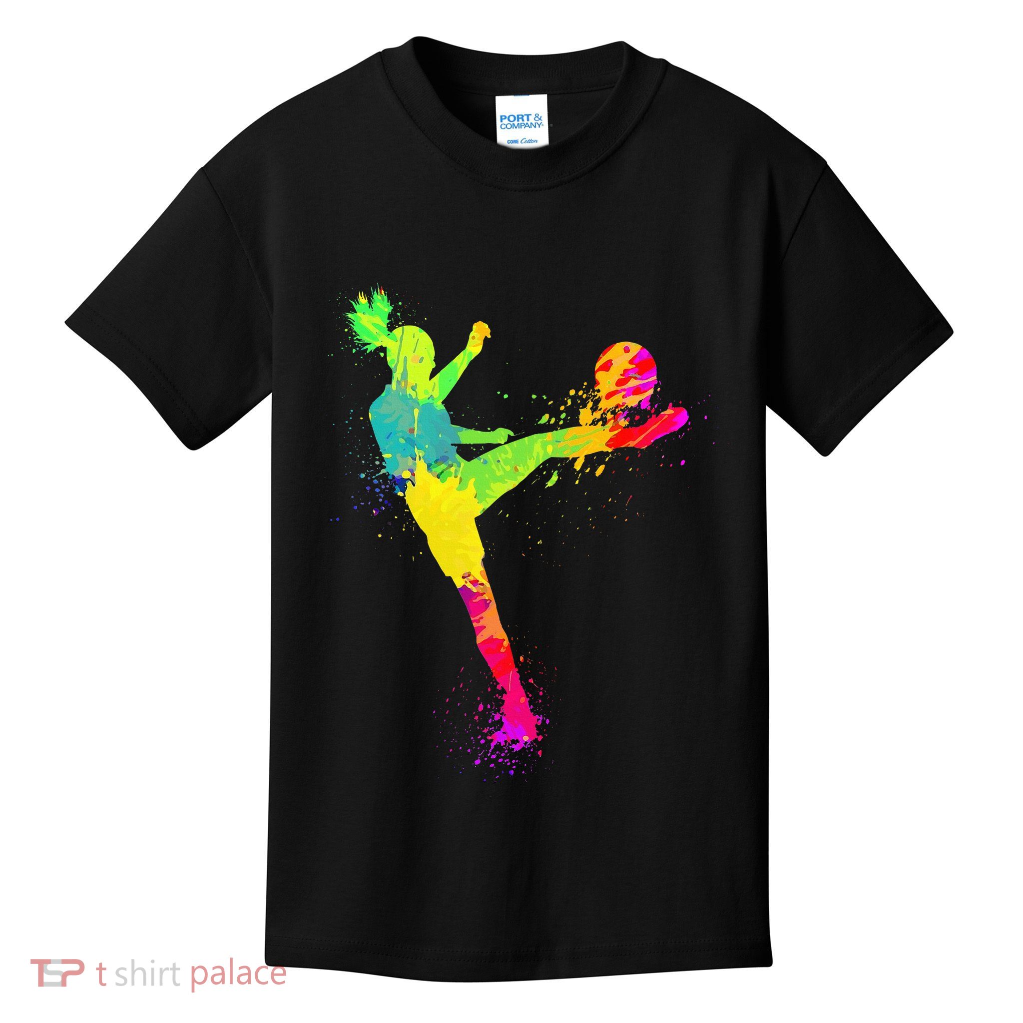 Soccer Lover's Stylish Design for Female Athletes Kids T-Shirt