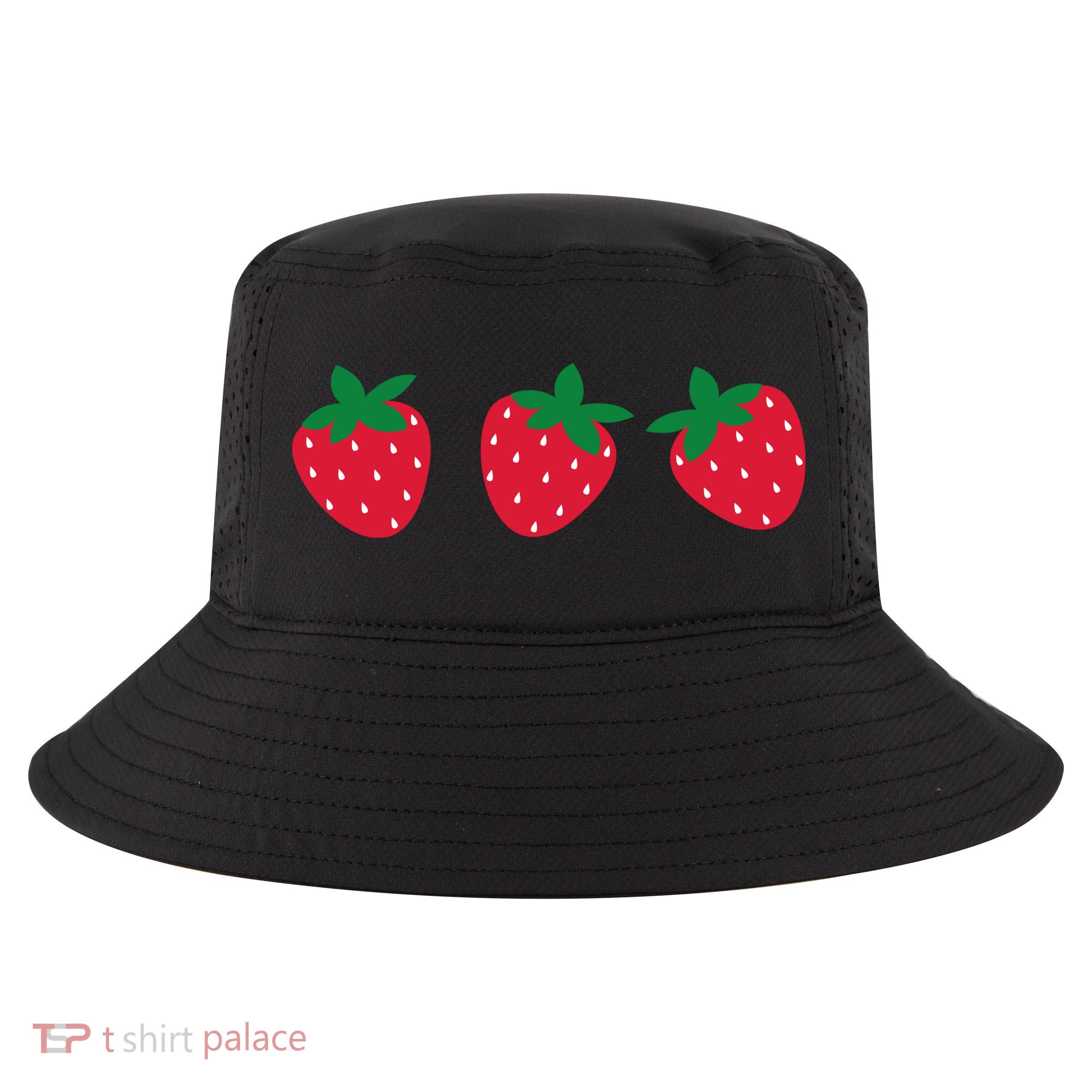 Strawberry Lover Summer Cool Comfort Performance Bucket Hat
