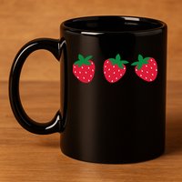 Strawberry Lover Summer 11oz C Handle Ceramic Mug