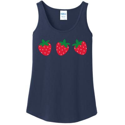 Strawberry Lover Summer Ladies Essential Tank