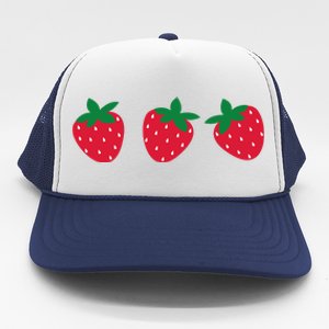 Strawberry Lover Summer Trucker Hat