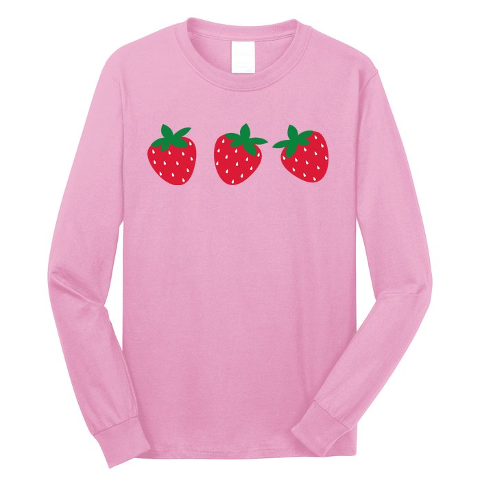 Strawberry Lover Summer Long Sleeve Shirt