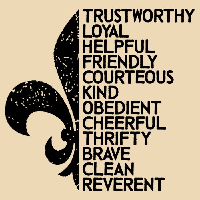 Scout Law Scouting Traits Funny  Summer Vacation Bag