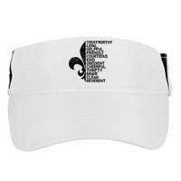 Scout Law Scouting Traits Funny  Summer Vacation Adult Drive Performance Visor