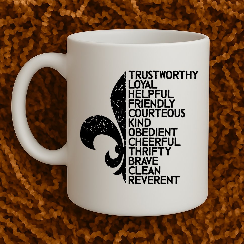 Scout Law Scouting Traits Funny  Summer Vacation Mug