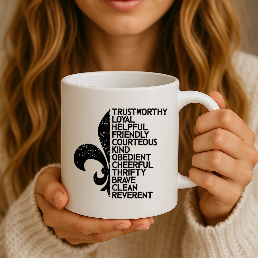 Scout Law Scouting Traits Funny  Summer Vacation Mug