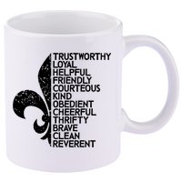Scout Law Scouting Traits Funny  Summer Vacation 11oz C Handle Ceramic Mug