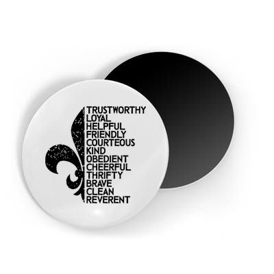 Scout Law Scouting Traits Funny  Summer Vacation Magnet