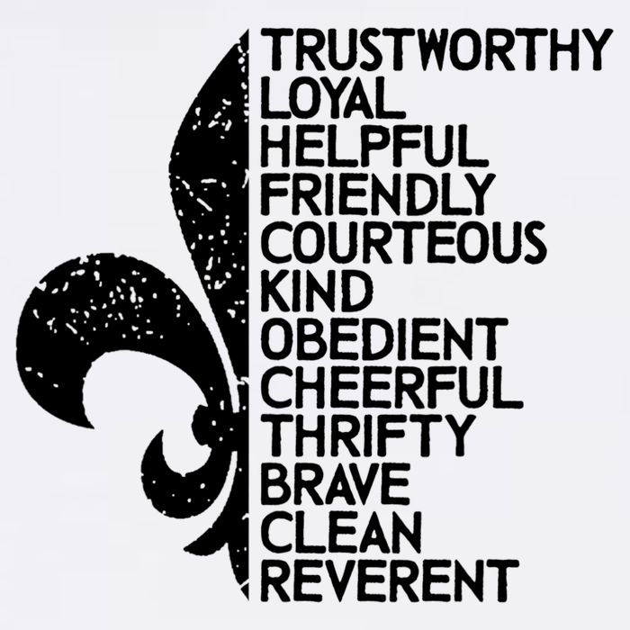 Scout Law Scouting Traits Funny  Summer Vacation Poster