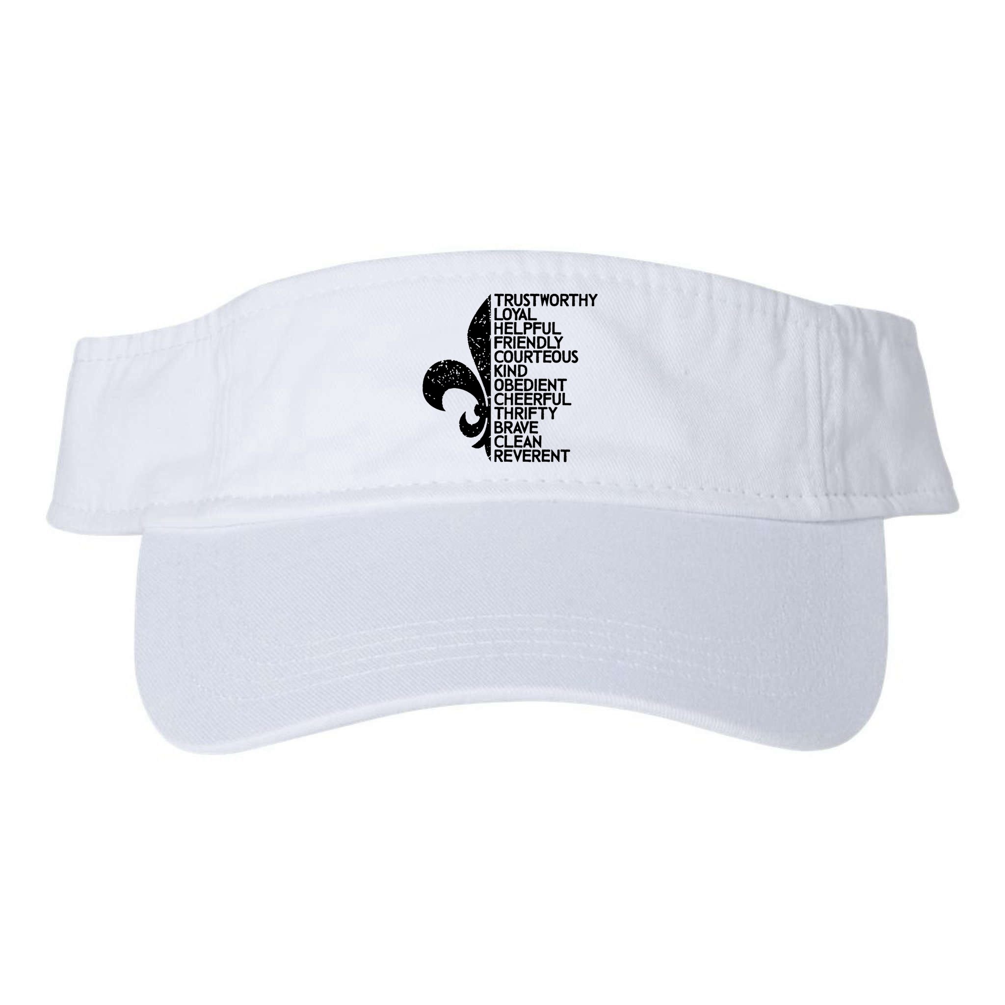 Scout Law Scouting Traits Funny  Summer Vacation Visor