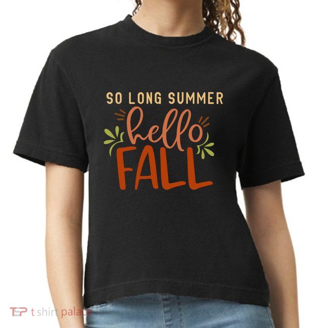 So Long Summer Hello Fall Comfort Colors Boxy T-Shirt
