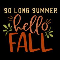 So Long Summer Hello Fall Drawstring Bag