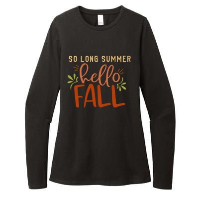 So Long Summer Hello Fall Womens CVC Long Sleeve Shirt