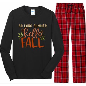 So Long Summer Hello Fall Long Sleeve Pajama Set