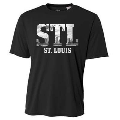 St. Louis STL Skyline Pride Missouri Vintage Cooling Performance Crew T-Shirt