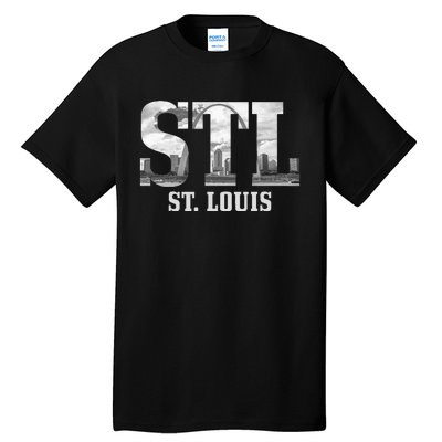 St. Louis STL Skyline Pride Missouri Vintage Tall T-Shirt